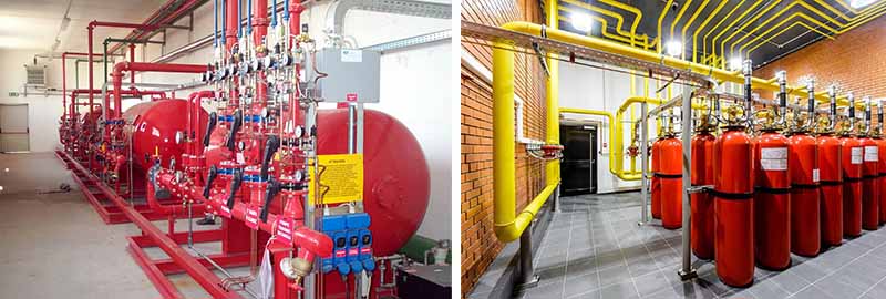 Проектирование и монтаж установок автоматической системы газового пожаротушения в Москве